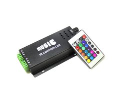 Контролер RGB UkrLed Music IR-пульт 24 кнопки 216 W (632)