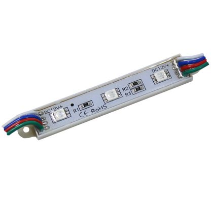 Світлодіодний модуль UkrLed SMD5050 3 діода RGB (багатокольоровий) (379)
