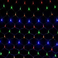 Новогодняя гирлянда "Сетка" (RGB) 1,5*1,5м (20326)