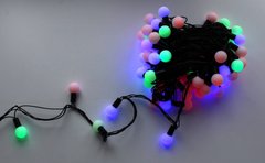 Новогодняя гирлянда Multi Ball Нить 10м диам. 15мм 80 шариков RGB чёрн. шнур