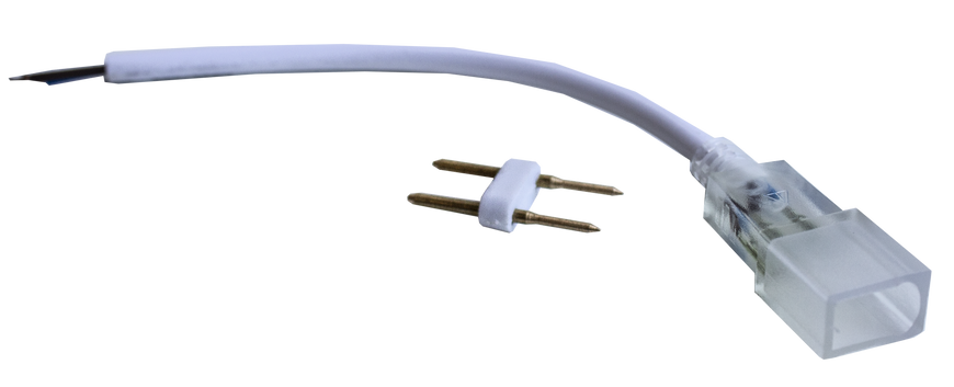 Шнур та скоба UkrLed для живлення неону 16х8 12V (20733)