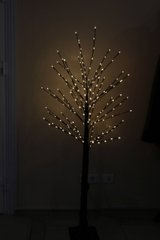 Новогоднее светодиодное дерево на коричневой основе (WW)(20852)