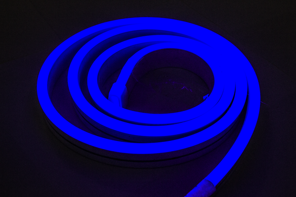 Світлодіодний неон UkrLed SMD2835 120d/m IP68 BLUE (12V) (20937)