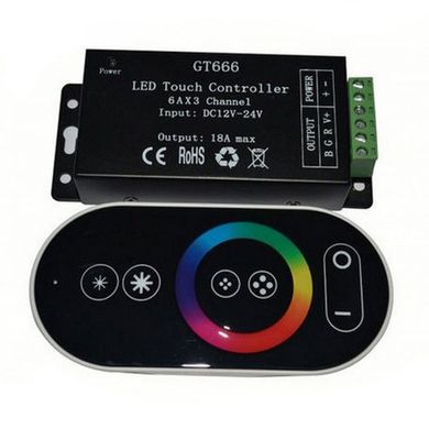 Діммер RGB Touch-пульт 6 кнопок 216 Вт (21021)
