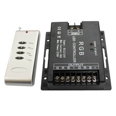 Контроллер RGB RF пульт 4 кнопки 576W сдвоенный выход (21071)