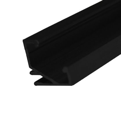 Чорний кутовий профіль ЛПУ17-T світлодіодний пофарбований UKRLED